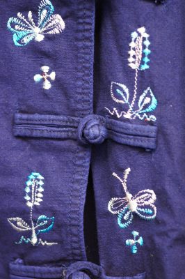 インディゴ染めモーホーム刺繍ジャケット