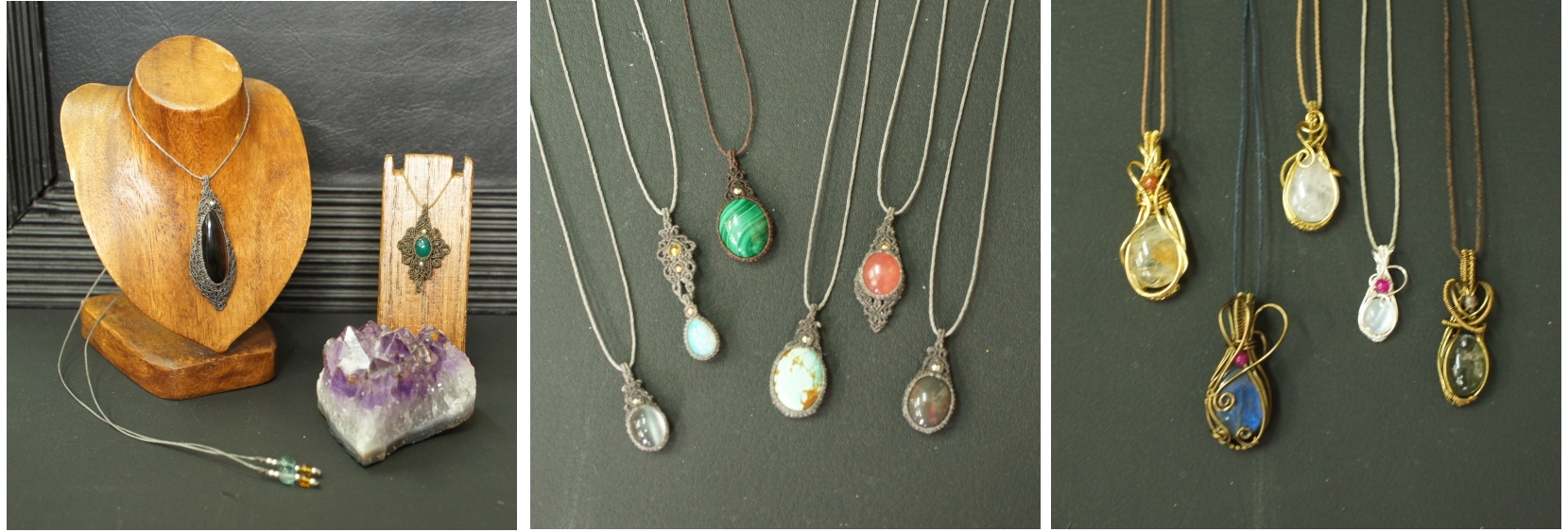 マクラメ編み&ワイヤーラップジュエリーと少数民族アクセサリーのSaligRama