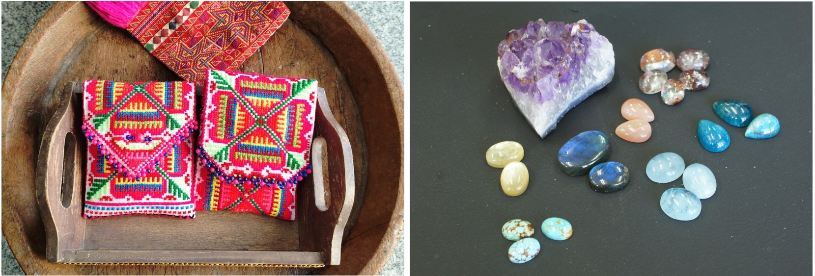 b1+b2 マクラメ編み&ワイヤーラップジュエリーと少数民族アクセサリーのSaligRama